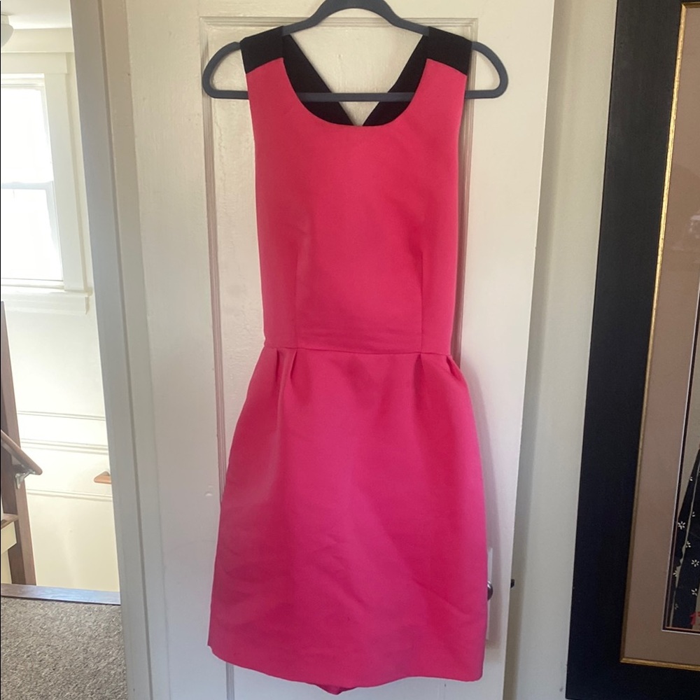 Kate Spade Blaze A Trail Pink & Black Bow Dress